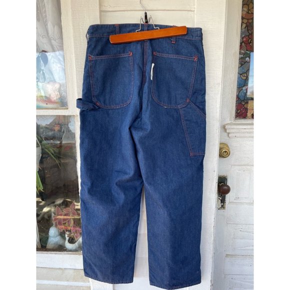 Vintage Montgomery Wards Mens Insulated Jeans 1960s 33/29 - Picture 3 of 16